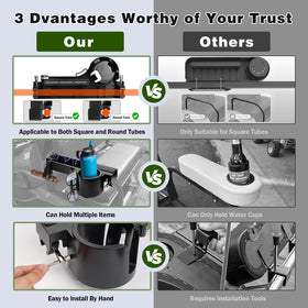 Epltion universal installation clamp on round and square pipes