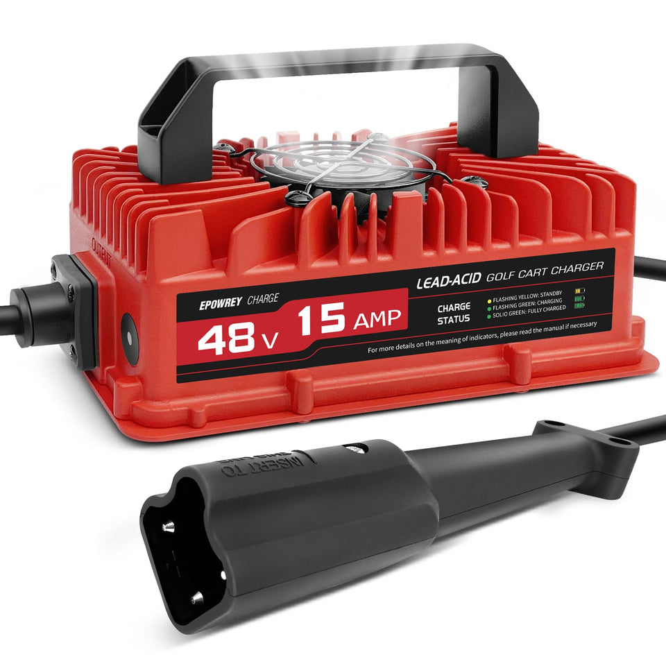 EPOWREY 15A charger overview for Yamaha G29 delivers fast, reliable charging.