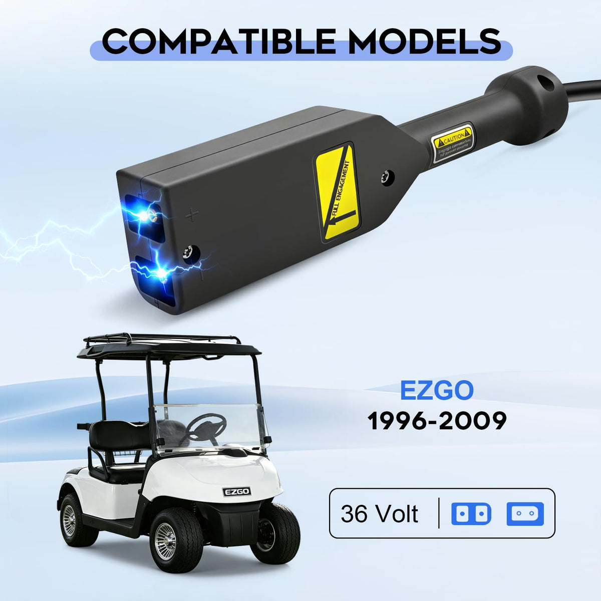 EPOWREY lead-acid compatible charger suitable for EZGO golf carts