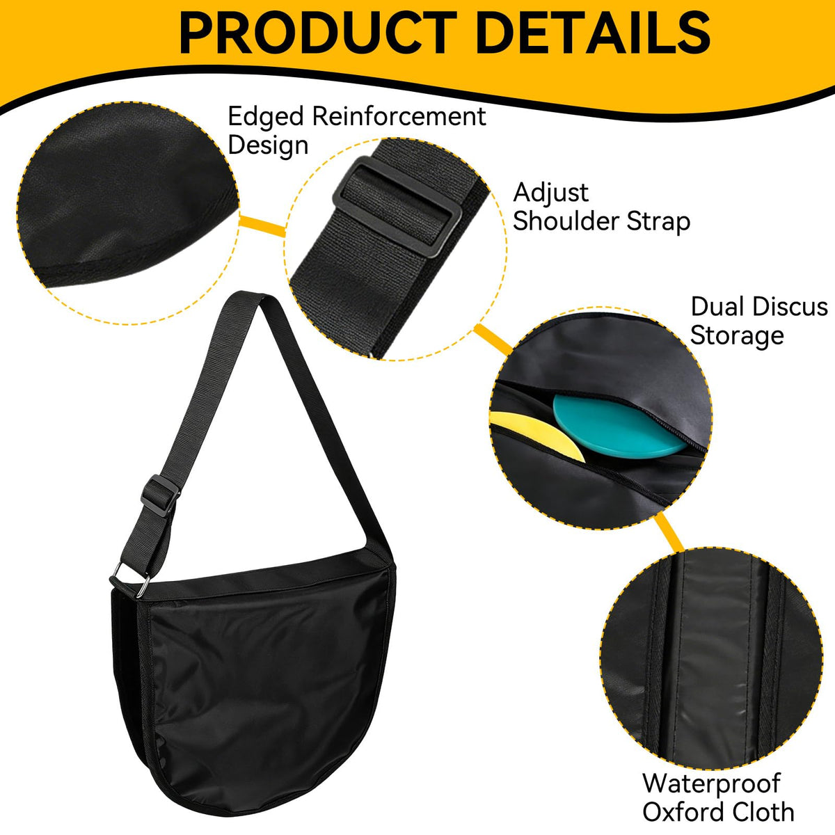 Equlup discus bag interior ready to hold two discs securely