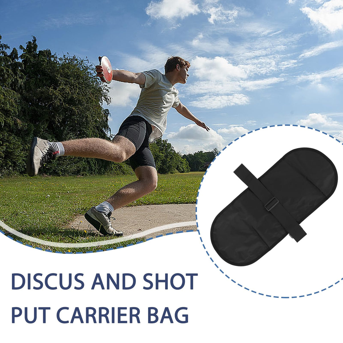Equlup discus bag Oxford cloth durability protects against wear