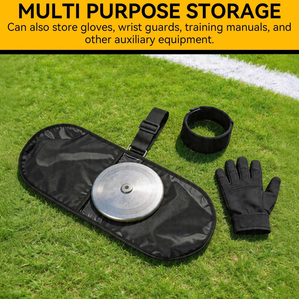 Equlup discus bag two pockets for discs and accessories