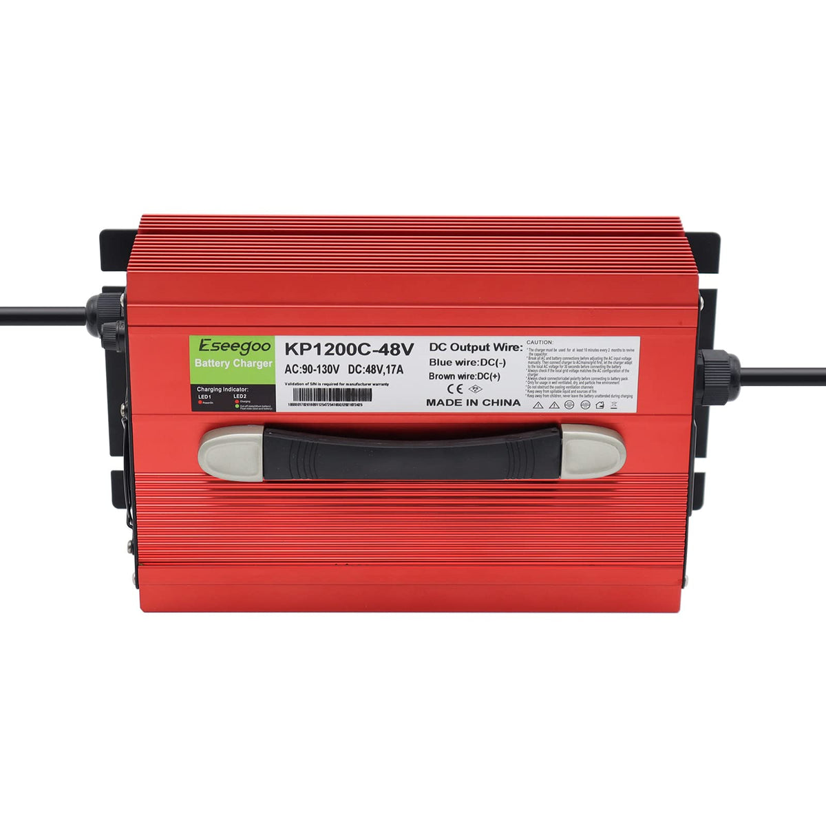 Charger designed for 110-120V household power input for EZGO carts
