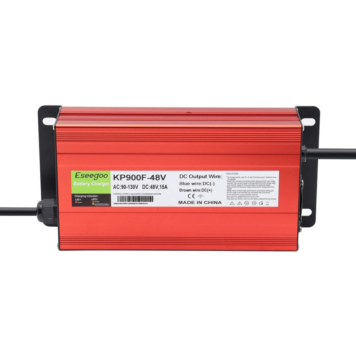 Eseegoo automatic 3-stage charging with float mode to protect batteries.