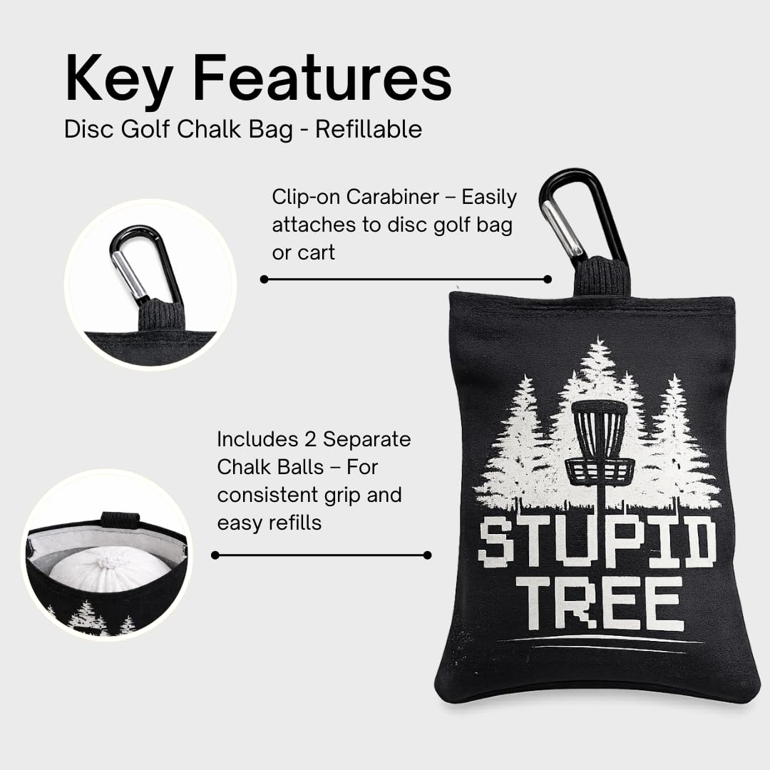 E-Tail Nation chalk bag with carabiner clip for quick access