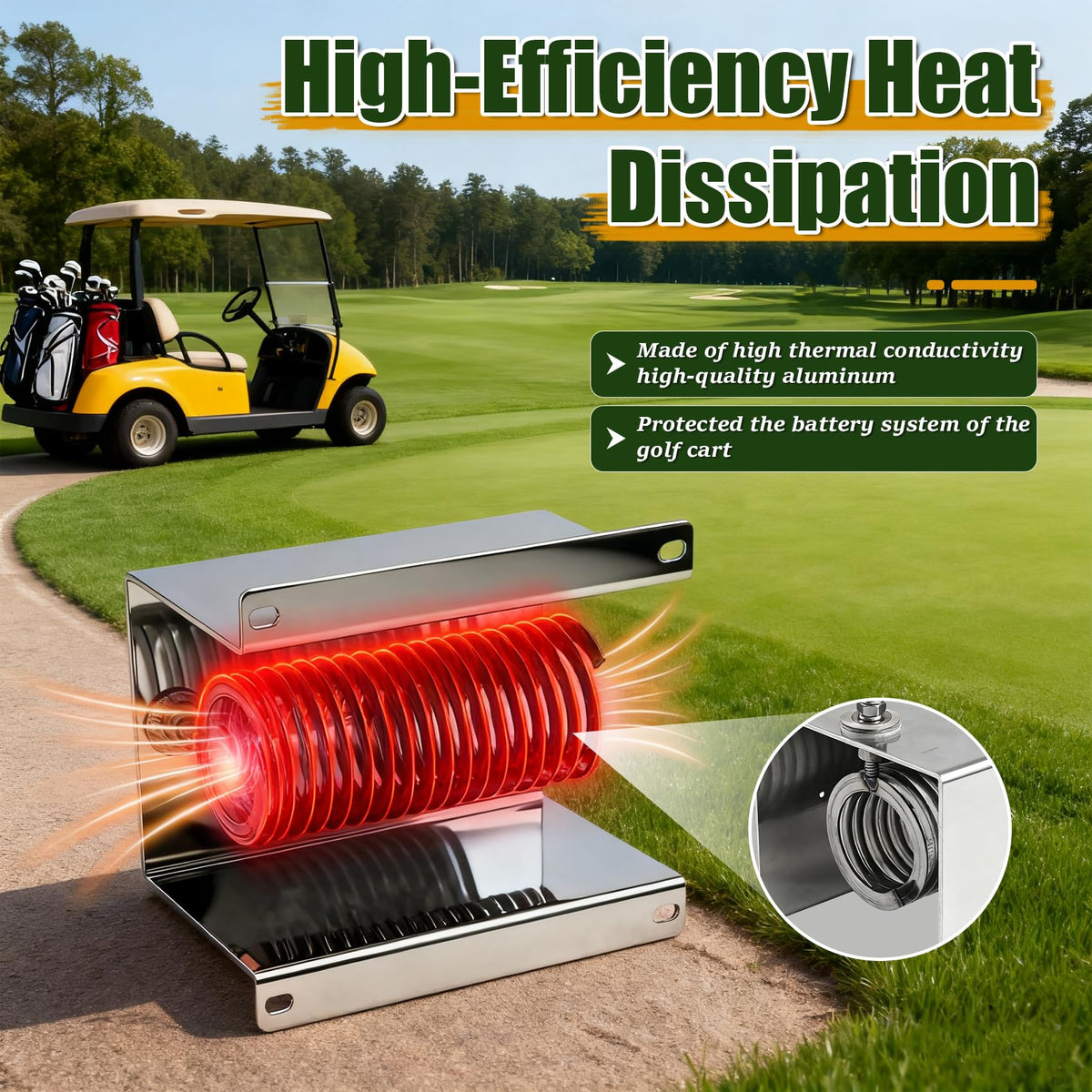 Euluese heat dissipation design with aluminum body for cool operation.