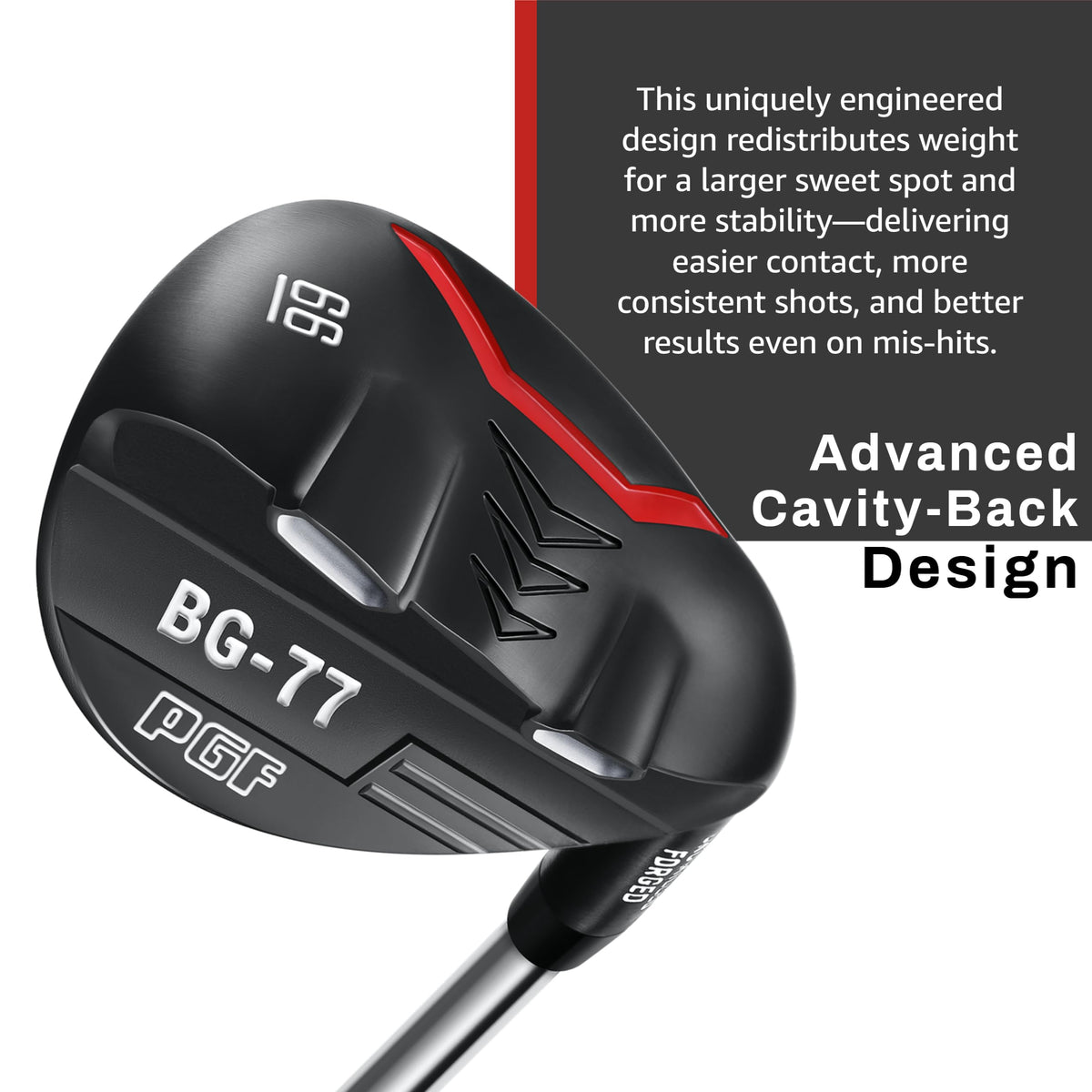 Euraka S8 BG77 laser-milled face boosts spin and stopping power.