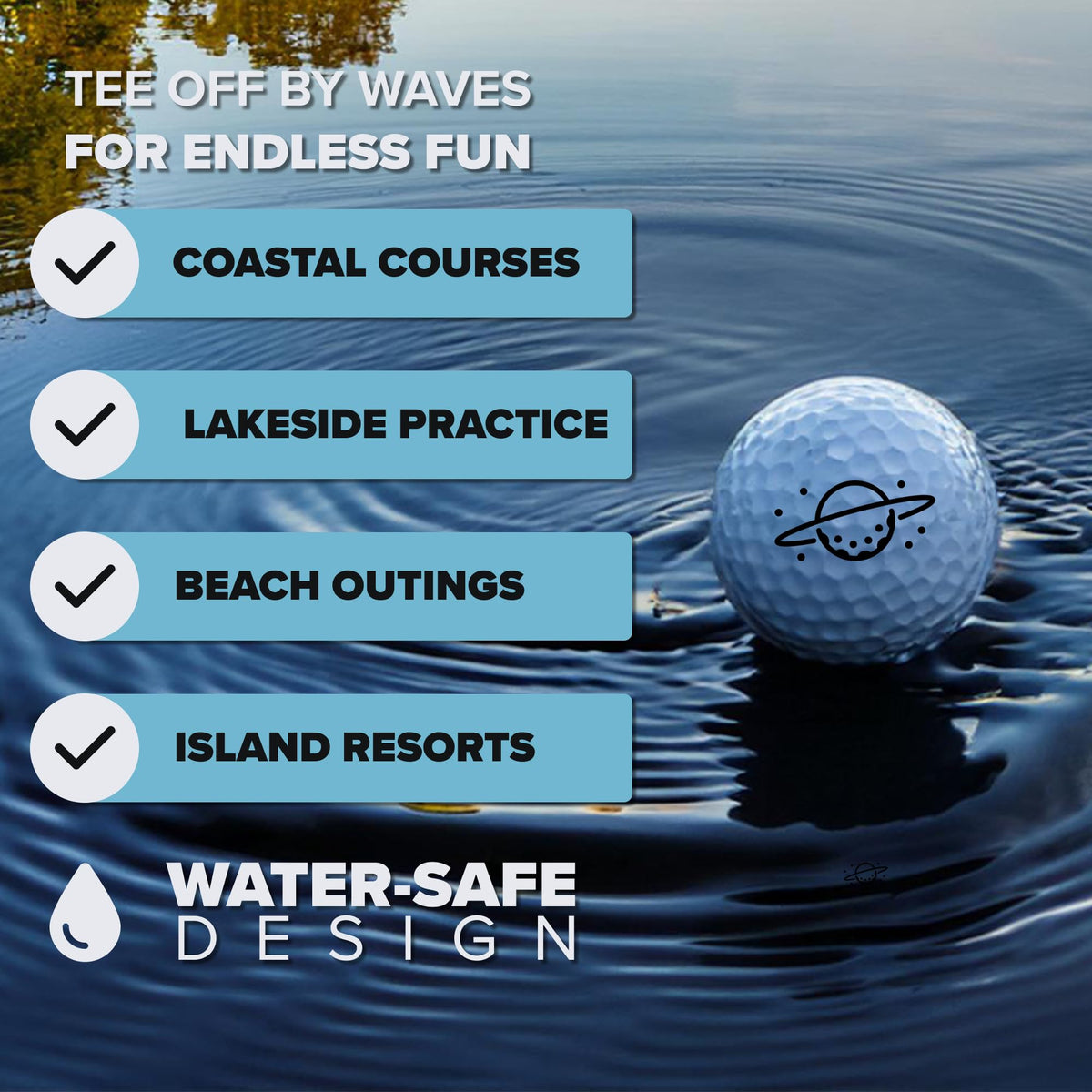 EVERYSWING HydroStar lightweight-core ball highlighting buoyancy for water drills