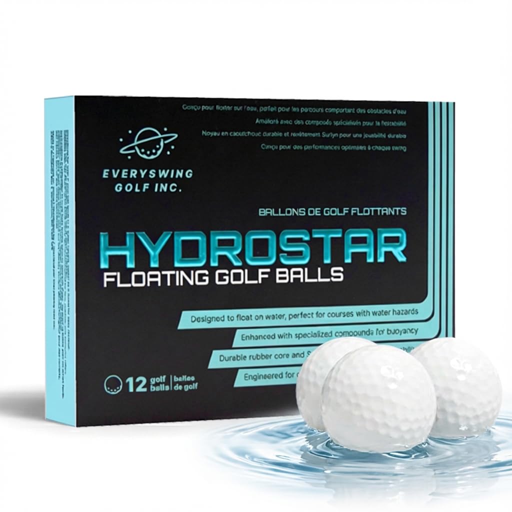EVERYSWING HydroStar floating golf balls over water hazards for worry-free practice.
