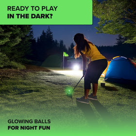 EVERYSWING GOLF Supernova glow ball 12-pack suits gift-worthy night golf sets.