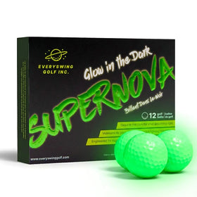 EVERYSWING GOLF Supernova glow ball pack ready for night rounds with bright visibility.