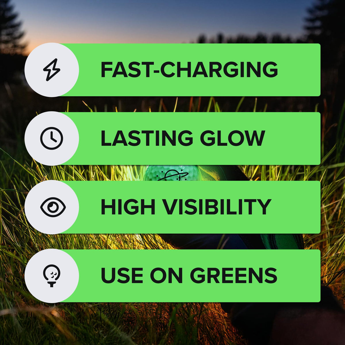 EVERYSWING GOLF Supernova glow ball delivers pro-grade feel and control.