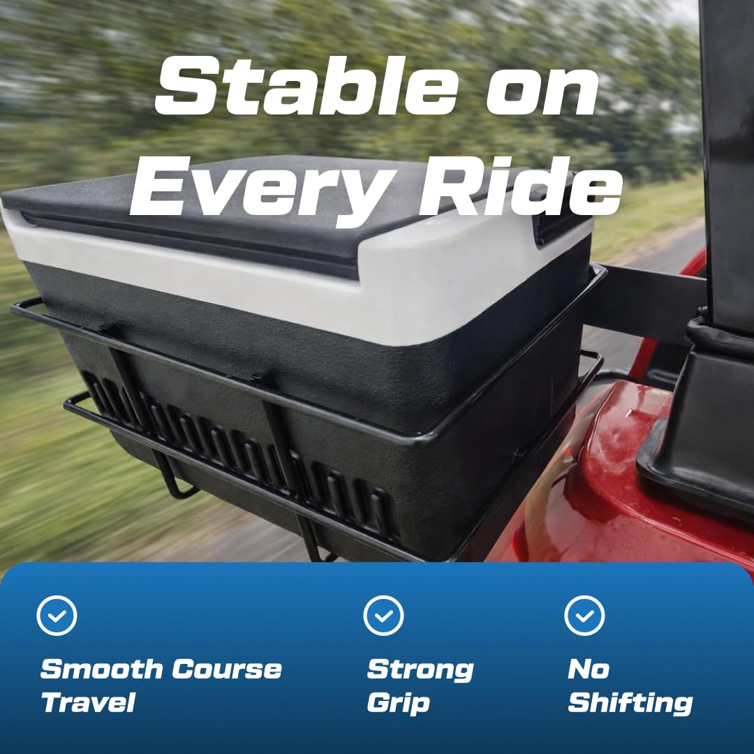 Evolution D5 Maverick 6-seat cart featuring compact cooler basket