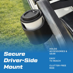 Keeps drinks within reach, reducing spills during rounds.