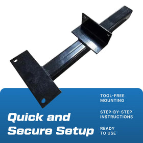 Evolution Golf Cart Hitch D2 heavy-steel-build promises lasting durability.