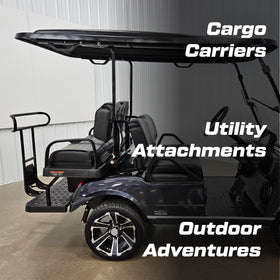 Evolution Golf Cart Hitch D2 installation-hardware included for quick setup.