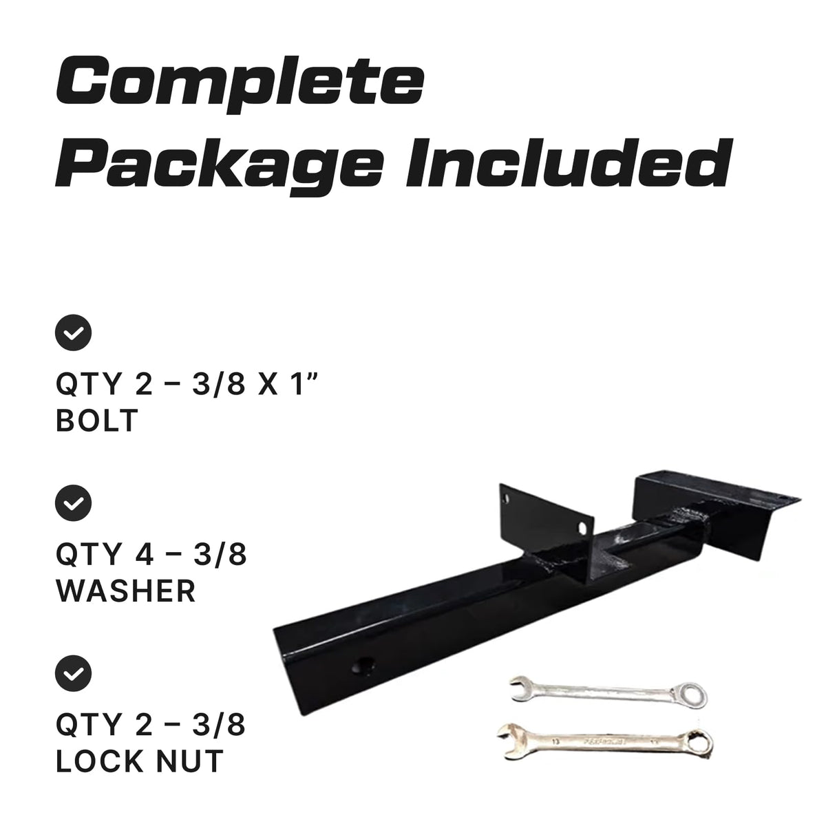 Evolution Golf Cart Hitch D2 rear-receiver secures accessories confidently.