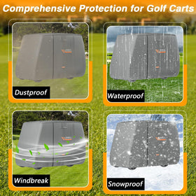EVRBUL cover is compatible with EZGO, Club Car, Yamaha, Honda.