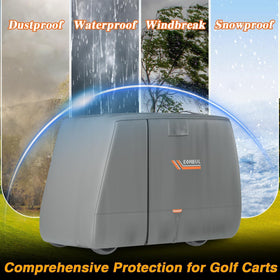 EVRBUL cover fits EZGO, Club Car and Yamaha models for versatile use.
