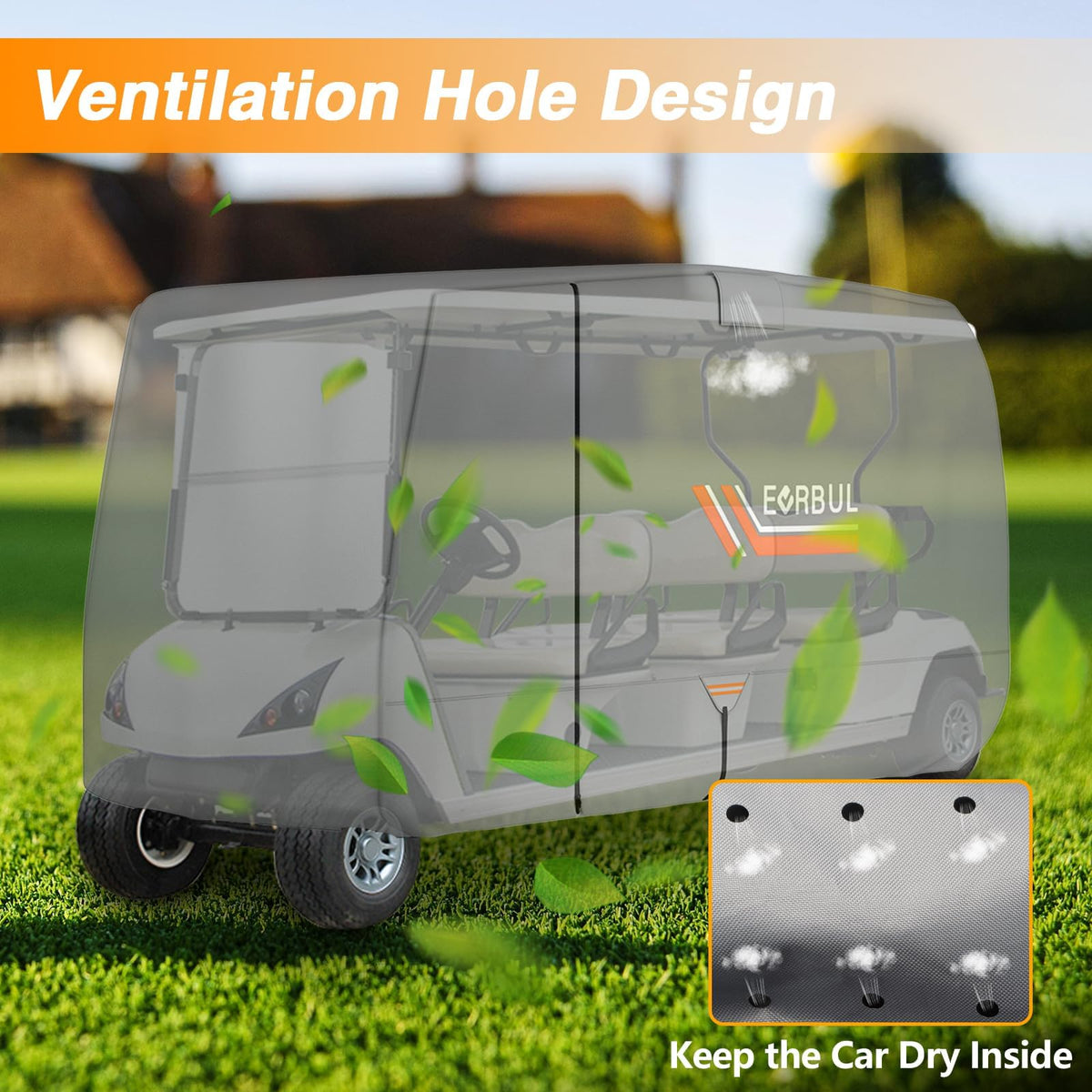 EVRBUL three zipper doors enable easy access without removing the cover.