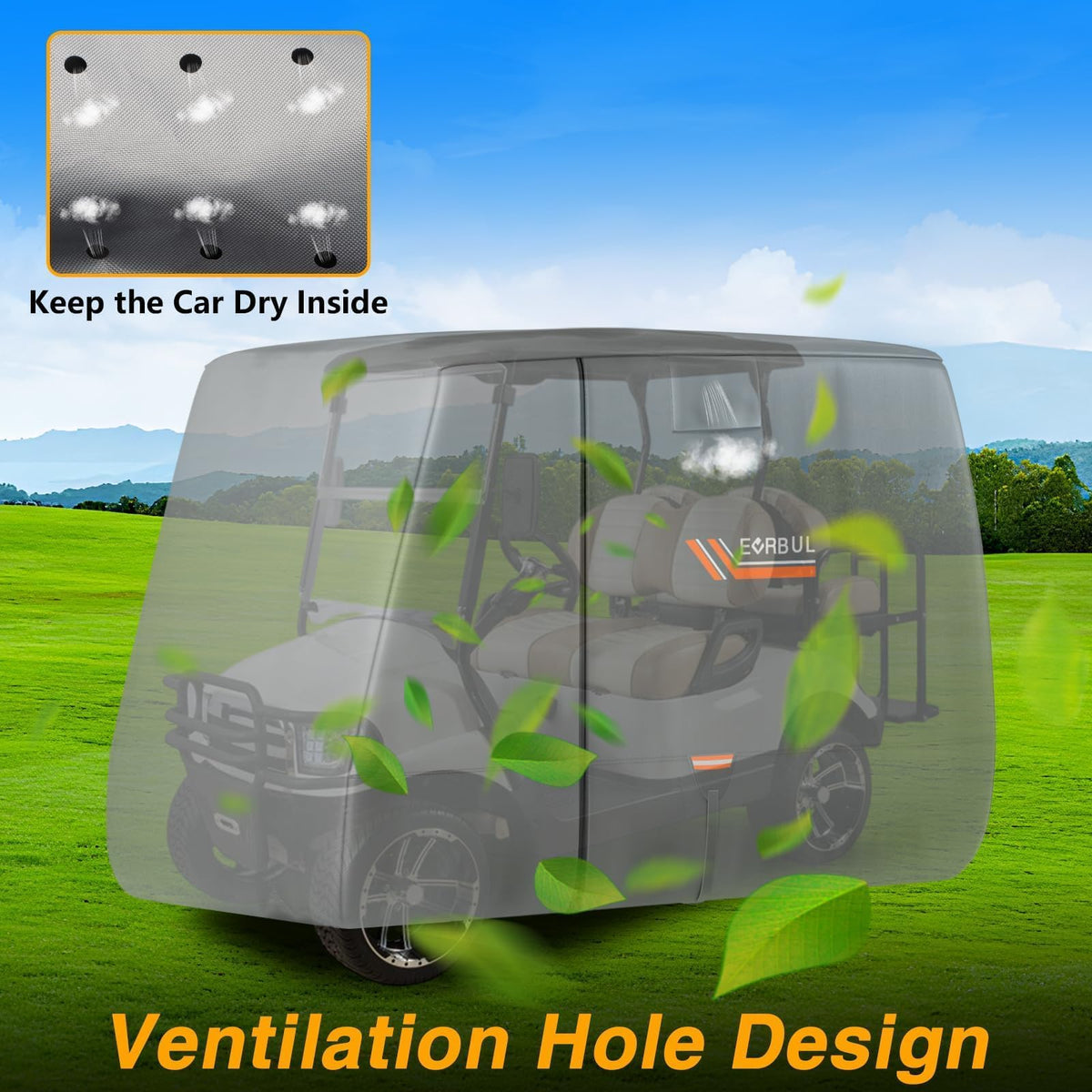 EVRBUL three zipper doors provide easy access without removal.