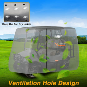 EVRBUL three zipper doors provide easy access without removal.