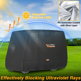 EVRBUL cover with 50+ UPF coating blocks UV and preserves seats.
