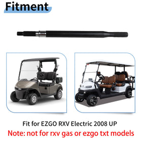 EvTok anti-corrosion finish on EZGO RXV axle shaft extends service life.