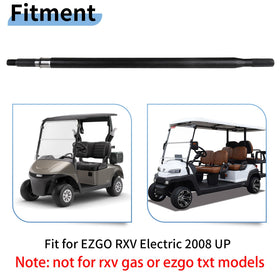 EvTok replacement axle shaft for EZGO RXV 2008+, built for reliability.