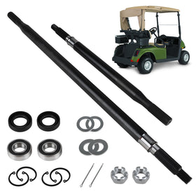 EvTok rear splined axle shaft, driver side for EZGO RXV, ensures stronger fit and durability.