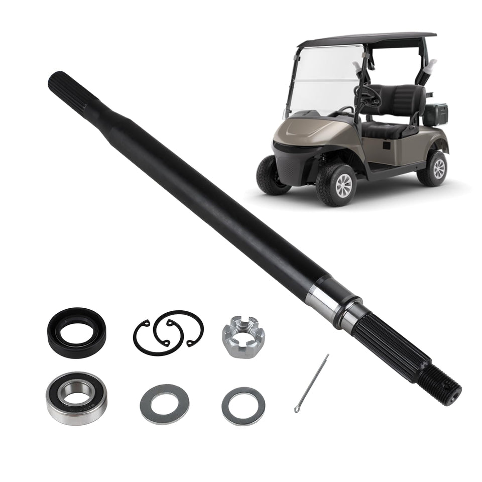 EvTok rear splined axle shaft for EZGO RXV passenger side provides precise fit.