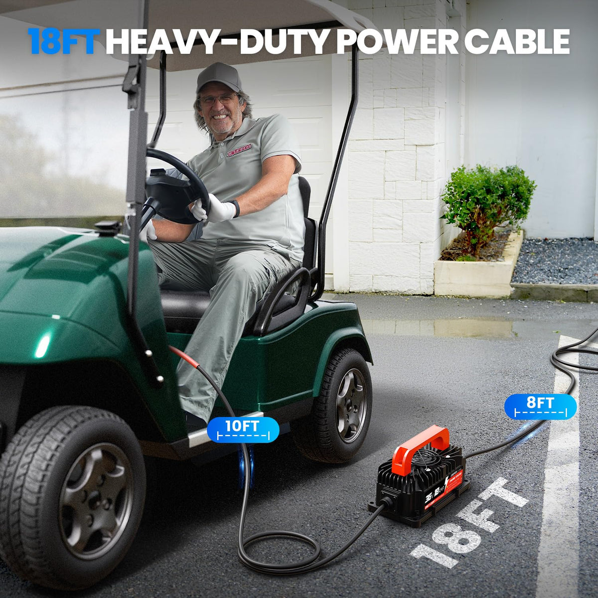 EXEFCH 18-foot cable length improves outlet reach
