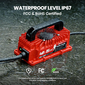 EXEFCH IP67 waterproof design supports outdoor charging in varied conditions
