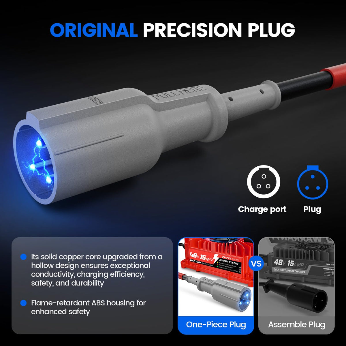 EXEFCH quiet operation keeps charging discreet and unobtrusive