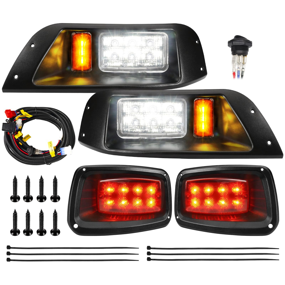 EXEFCH EZGO TXT headlight left for brighter night visibility on the course