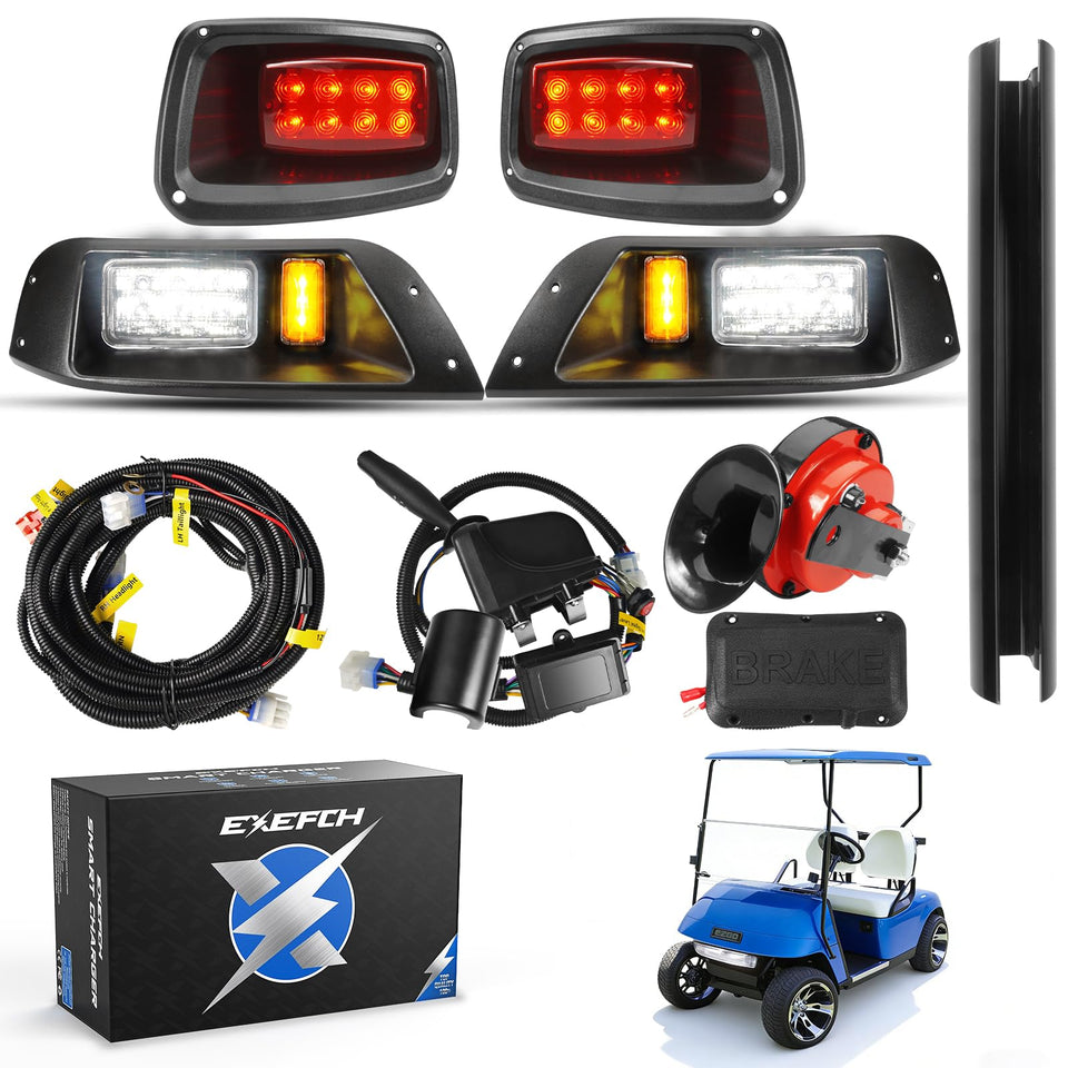EXEFCH EZGO TXT headlight left for enhanced nighttime visibility.