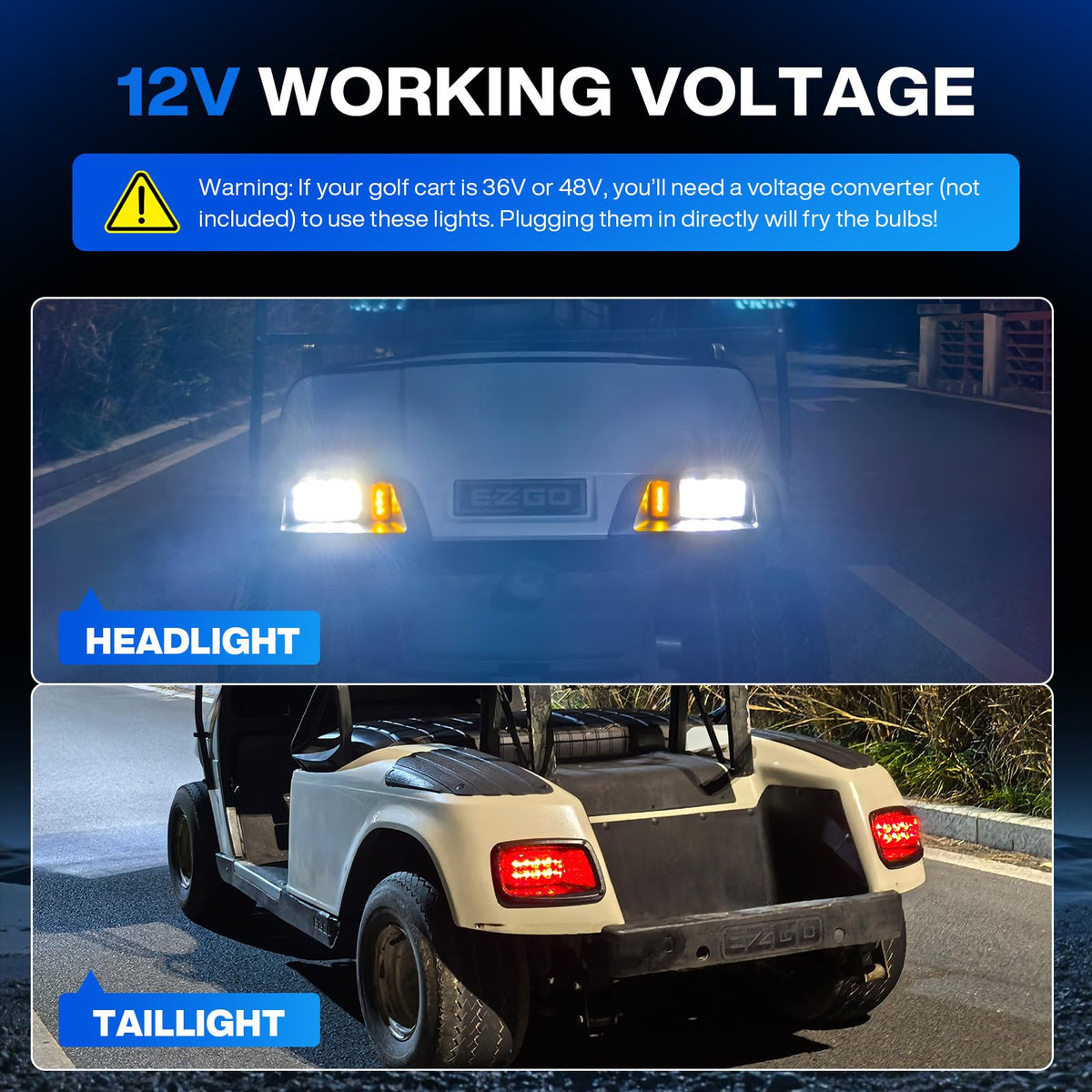 EXEFCH EZGO TXT horn provides easy audible alerts.