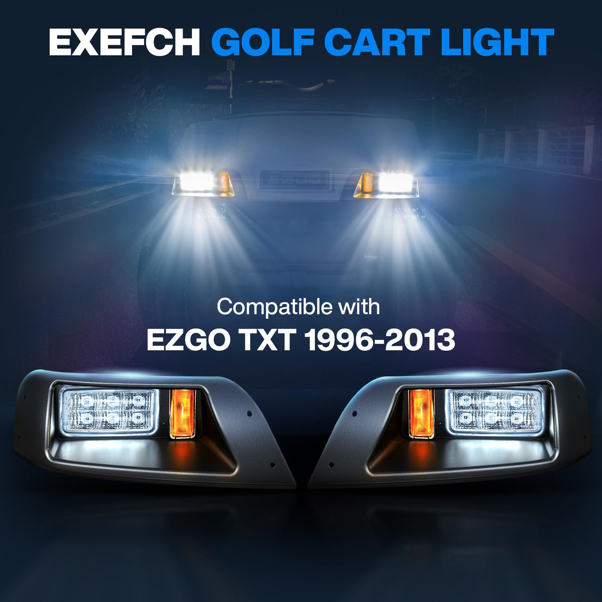 EXEFCH EZGO TXT taillight left enhances rear visibility during dusk drives
