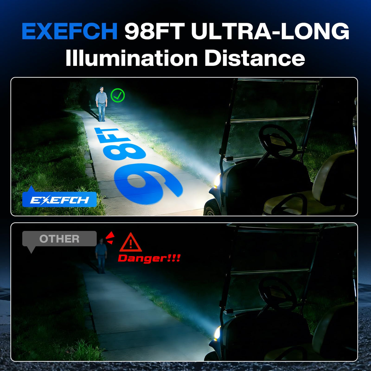 EXEFCH EZGO TXT taillight left adds clear rear signals.