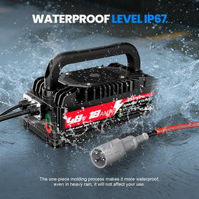 EXEFCH IP67 waterproof rating keeps charging safe in rain or dust.