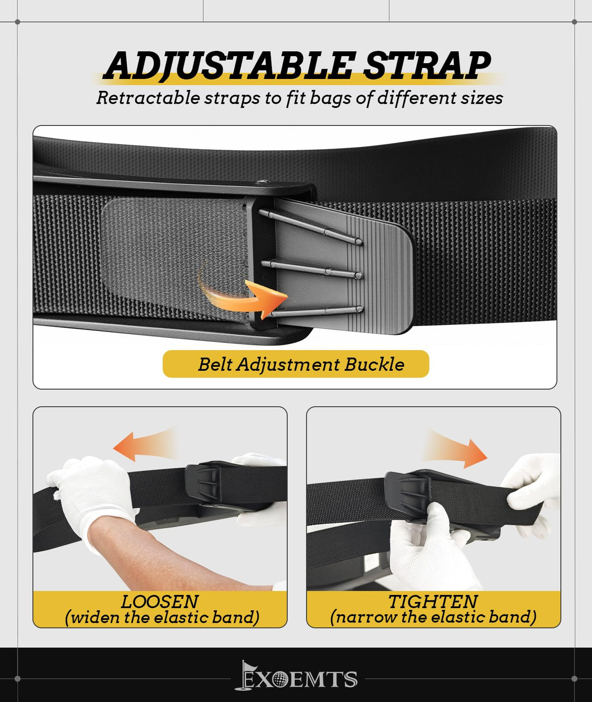 Compatibility view for 1987-Up DS Club Car with EXOEMTS bag holder