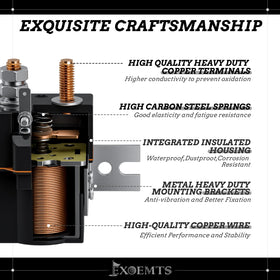 EXOEMTS 4-terminal solenoid design for reliable switching