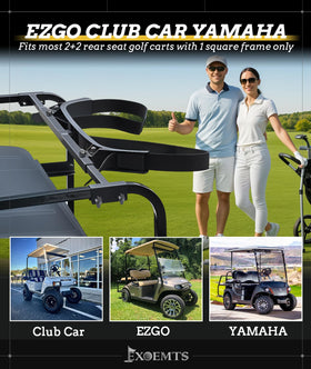 EXOEMTS adjustable 1-inch square bracket compatible across most golf carts