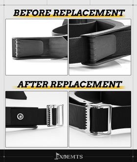 EXOEMTS adjustable-length strap fits standard and oversized golf bags.