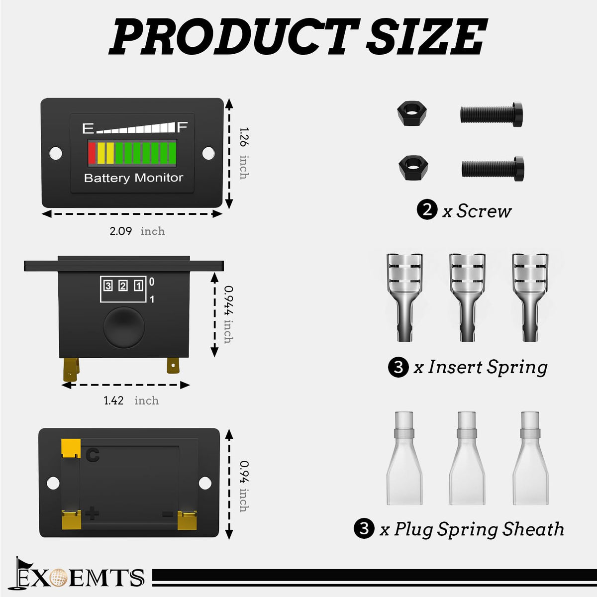 EXOEMTS BM210 backlight screen protector keeps visibility in all conditions.
