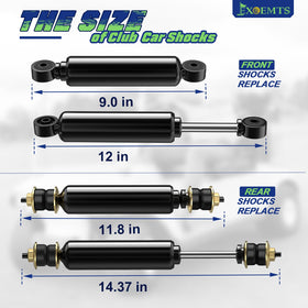 EXOEMTS compatible models chart helps verify fit for Club Car.