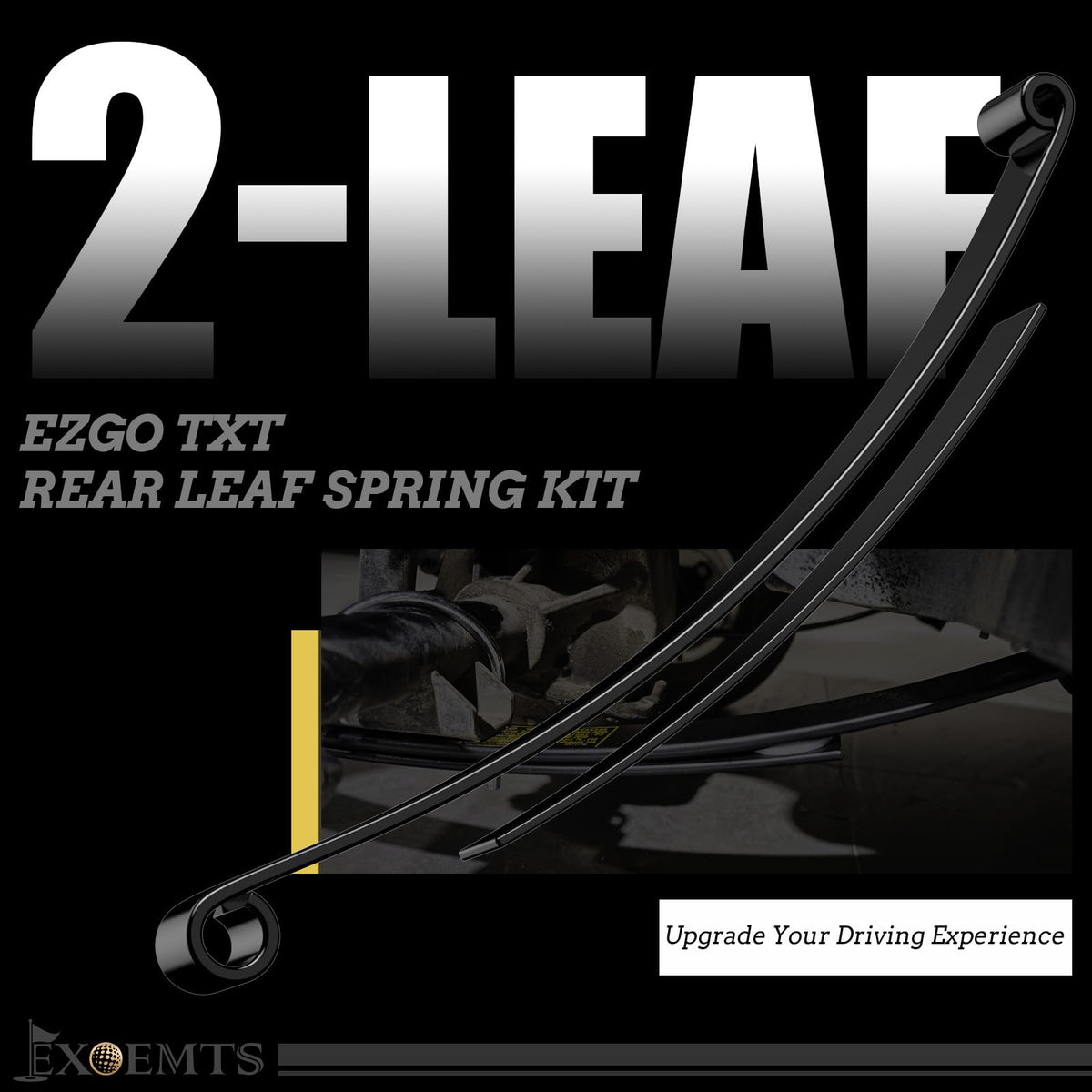 EXOEMTS dual-action leaf spring closeup highlights durable construction
