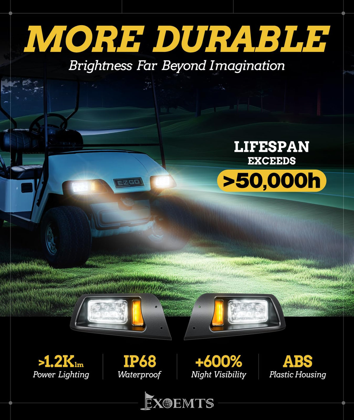 EXOEMTS EZGO TXT signal lever switch enables turn signal operation