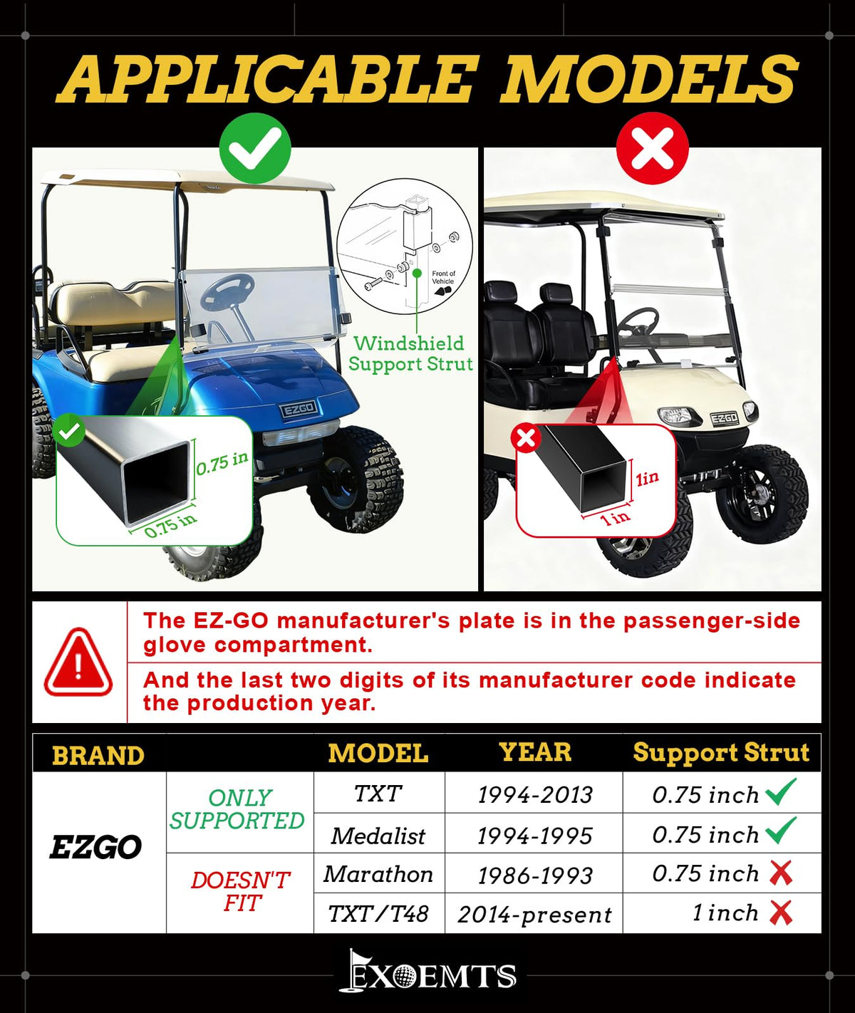 EXOEMTS folding hinge showcases durable construction for repeated use.