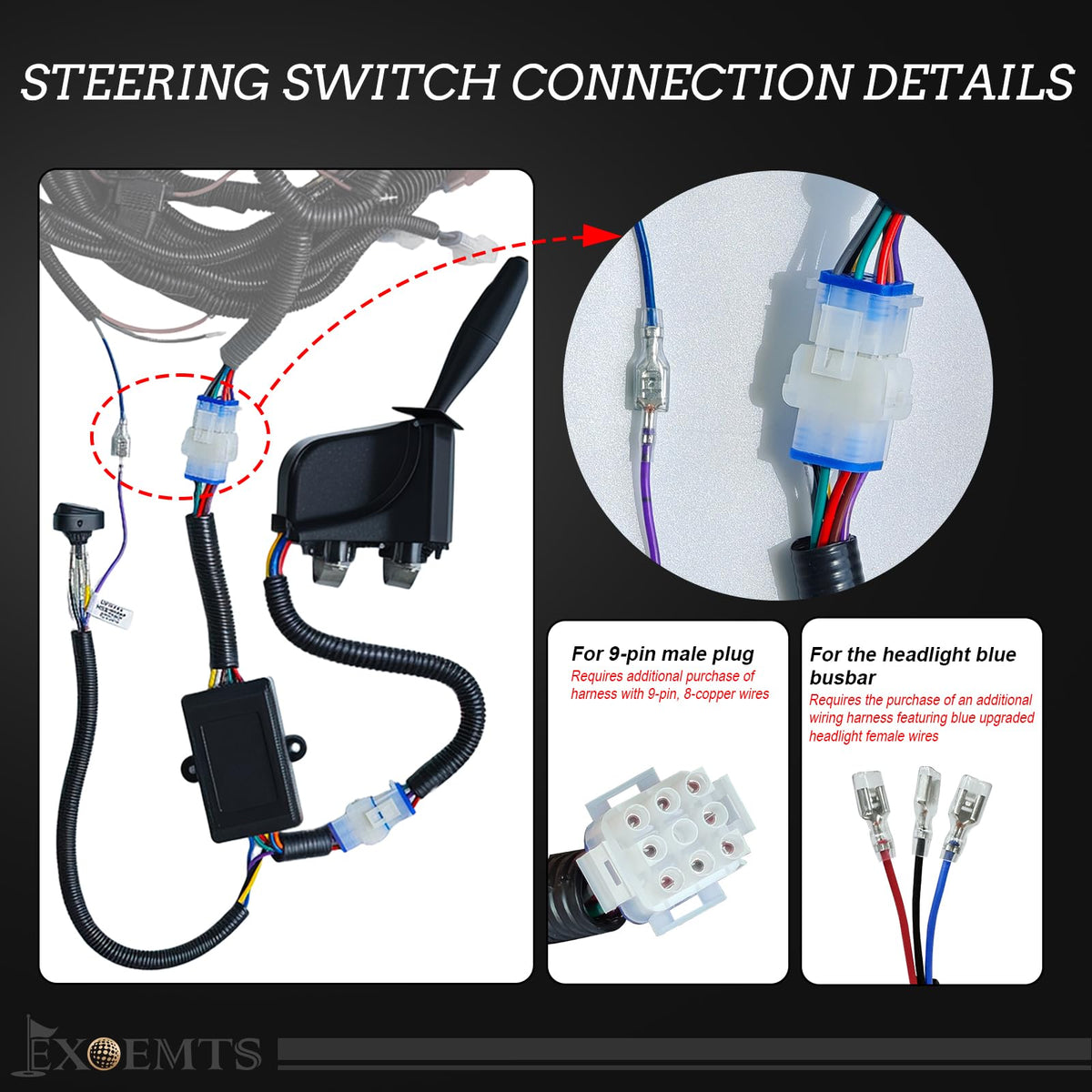 EXOEMTS hazard switch for increased visibility during signaling